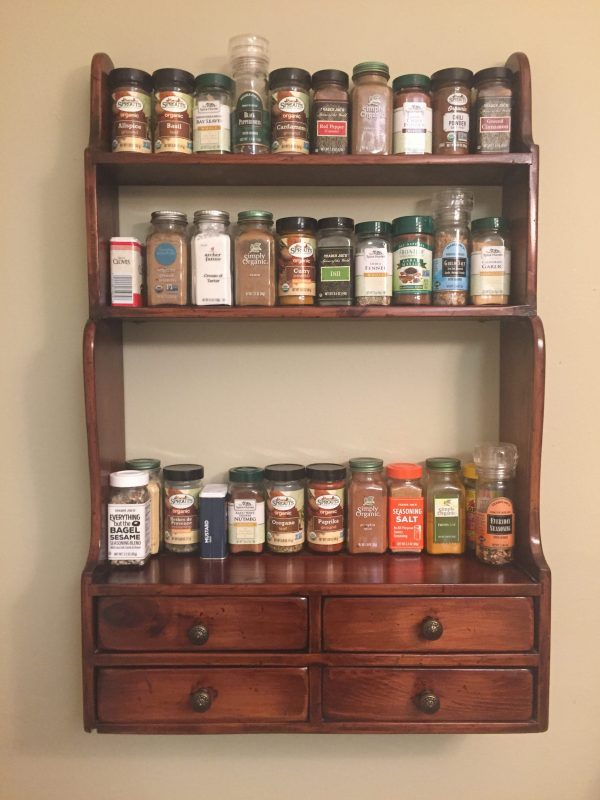 Easy Spice Shelf DIY