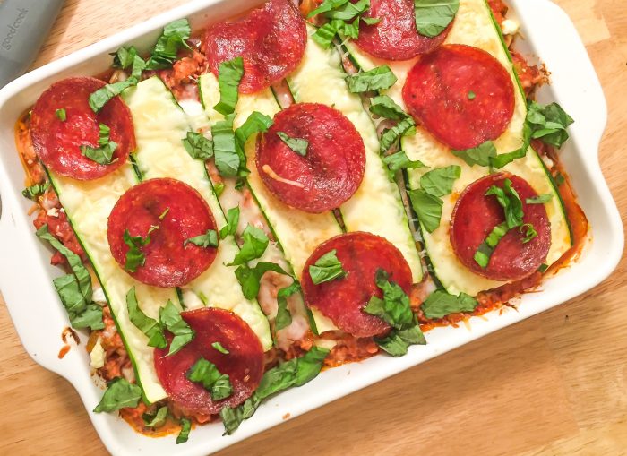 grain-free zucchini pizza casserole